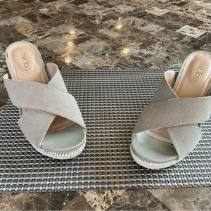 Me Too Wedge Heels Sage 8.5